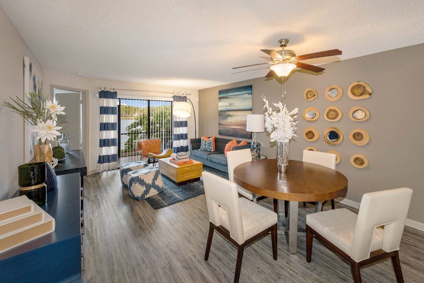Dining Area With Living Room at Water's Edge, Florida, 33351