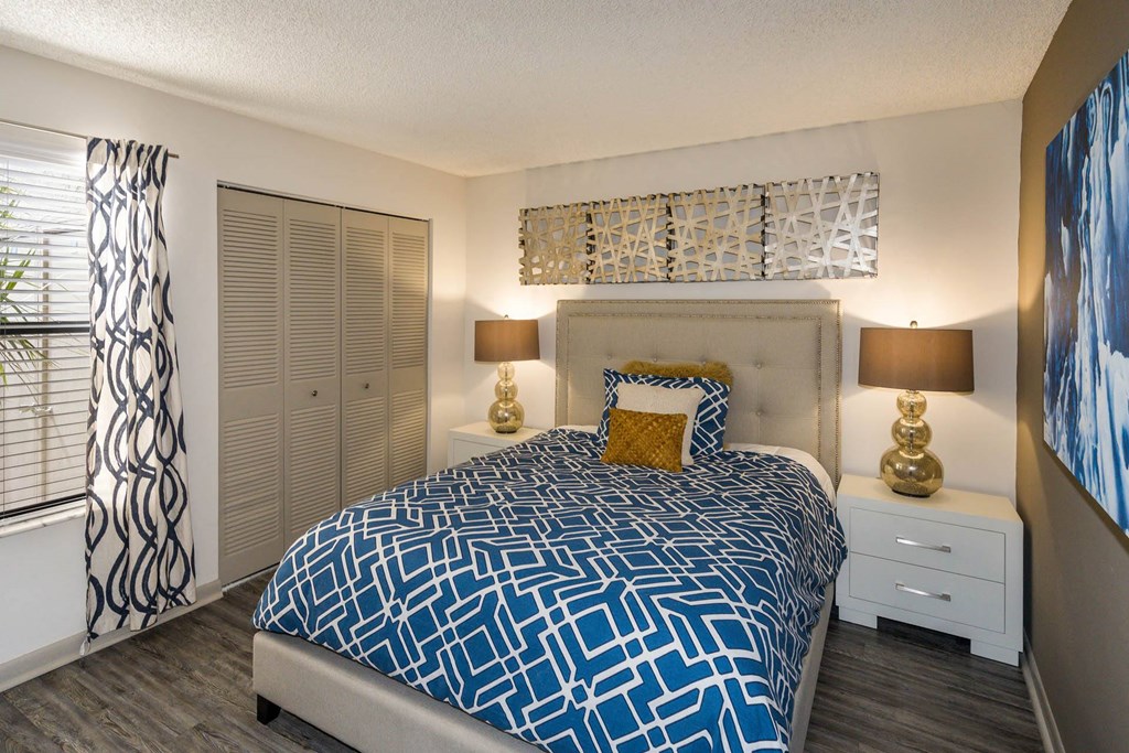 Spacious Bedroom With Comfortable Bed at Water's Edge, Sunrise