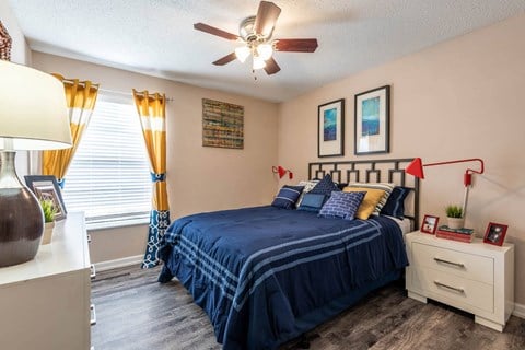 Bedroom at Whisper Lake Apartments, Winter Park, Florida
