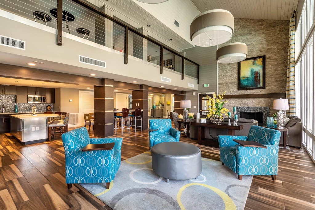 Clubhouse Lobby at Whisper Lake Apartments, Winter Park, Florida