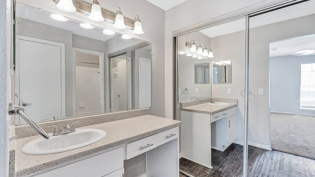 Bathroom with Closet at The Willows on Rosemeade, TX 75287