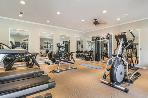 Fitness Center With Modern Equipment at Wynfield Trace, Peachtree Corners, GA