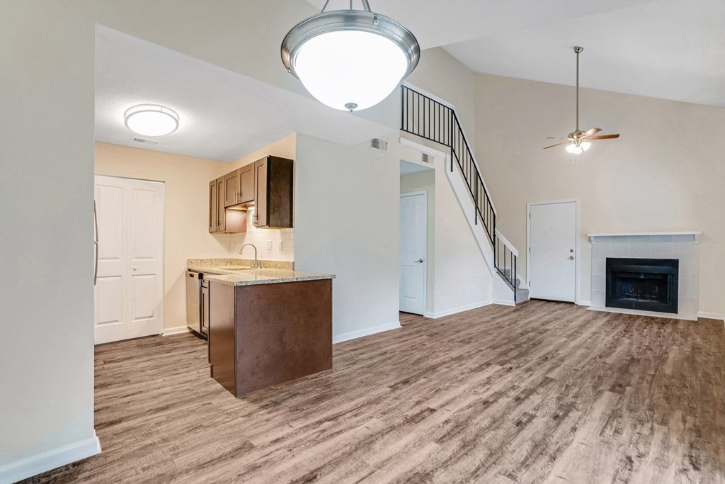 Kitchen And Living at Glen at Bogey Hills, Missouri, 63303