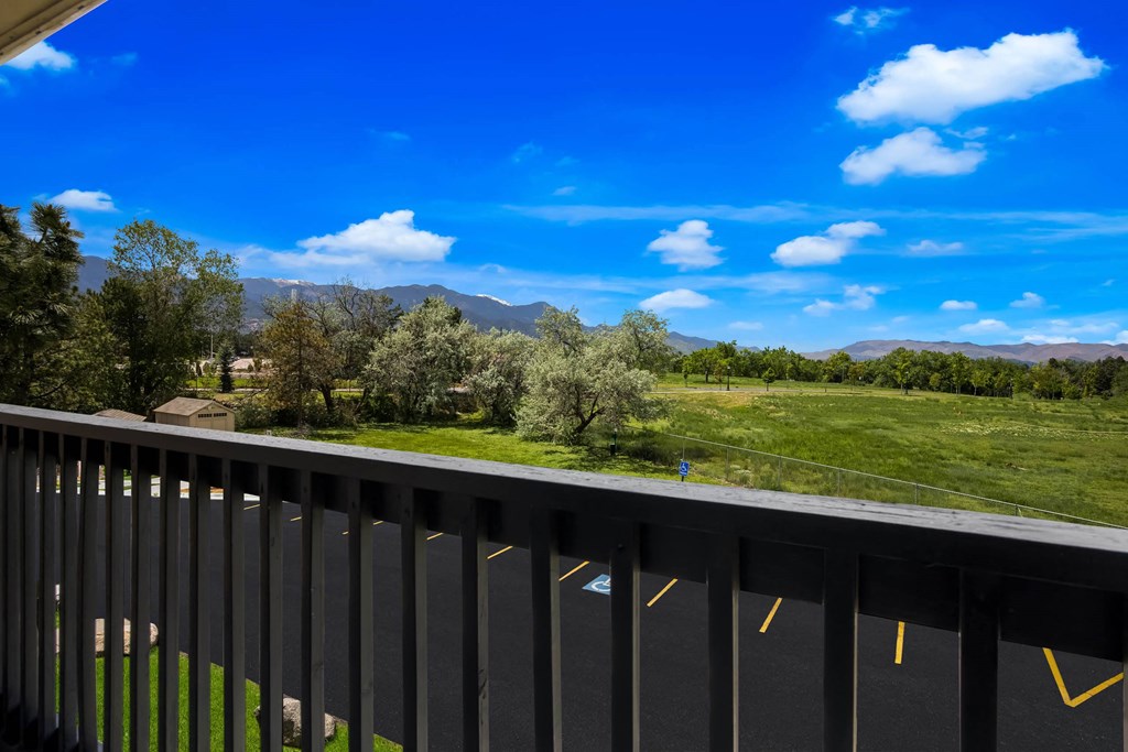 the view from the deck at Broadmoor Springs, Colorado Springs, CO, 80906