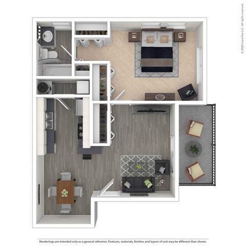 Sierra Floor Plan at Windmill Apartments, Colorado Springs, CO