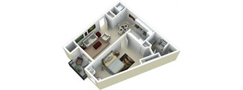 The Belle -1 bedroom 1 bathroom - 725 sq. ft.at Millennium at Creve Coeur, Creve Coeur, Missouri