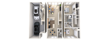 The Belvedere - 2x2.5 - 1,231 sq. ft. at Broadstone Towne Center, Albuquerque, NM