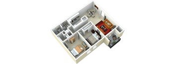 The Joli -2 bedroom 1 bathroom  - 900 sq. ft. at Millennium at Creve Coeur, Creve Coeur, Missouri