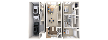 The Panatela - 2x2.5 - 1,231 sq. ft. at Broadstone Towne Center, Albuquerque, NM, 87106
