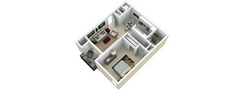 The Soleil -1 bedroom 1 bathroom - 700 sq. ft. at Millennium at Creve Coeur, Creve Coeur, Missouri