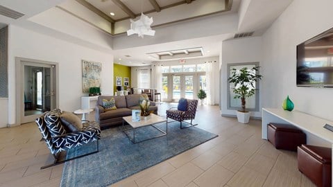 Clubhouse Lounge at The Arbor Walk Apartments, Florida, 33617