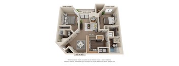 The Eagle - 2 Bedroom/ 2 Bath - 885 sq. ft. at Glen at Bogey Hills, St. Charles, 63303