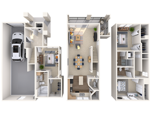 The Volado - 3x3 - 1,532 sq. ft. The Volado - 3x3 - 1,532 sq. ft. at Broadstone Towne Center, Albuquerque, New Mexico