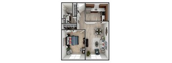 A2 Floor Plan at Heritage at the River, Manchester, NH