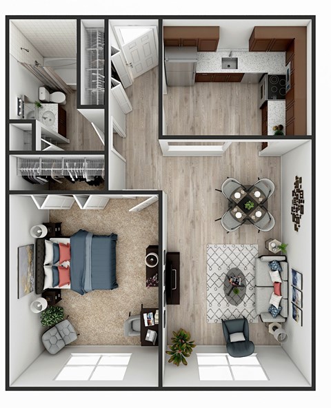 A2 Floor Plan at Heritage at the River, Manchester, NH