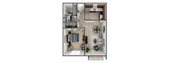 A3 Floor Plan at Heritage at the River, New Hampshire, 03102