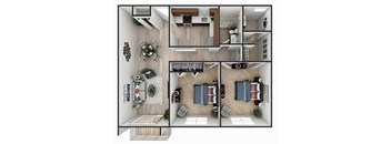 B5 Floor Plan at Heritage at the River, Manchester