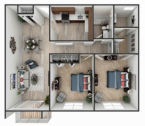 B5 Floor Plan at Heritage at the River, Manchester