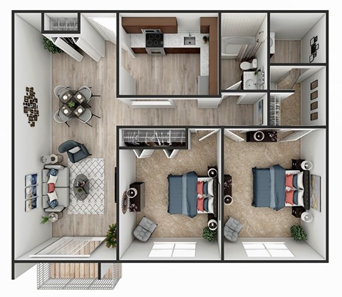 B6 Floor Plan at Heritage at the River, New Hampshire, 03102