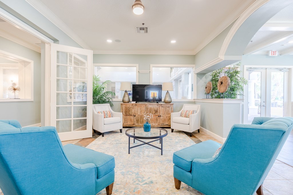 Clubhouse Seating Area at Heritage Bay, Jensen Beach Florida