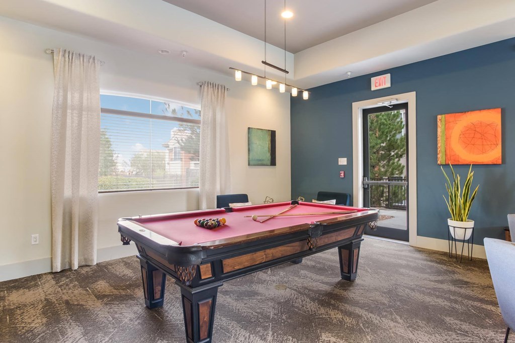 Billiards Table at Broadstone Towne Center, Albuquerque, New Mexico