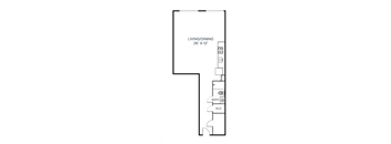 S5 Studio Floor Plan Layout at Riverwalk Apartments, Lawrence, Massachusetts 01843