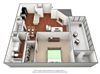 1 bedroom 1 bathroom floor plan 1 bedroom 1 bathroom floor plan at The Glen at Highpoint, Dallas, 75243