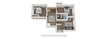 Two-Bedroom One-Bath