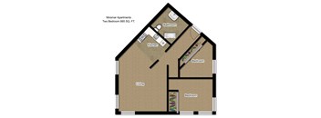 Two-Bedroom One-Bathroom