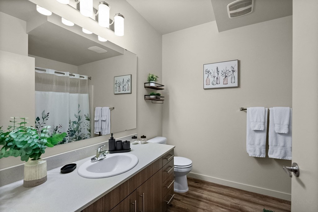 Modern Bathroom at The Henry, Tacoma, WA 98402