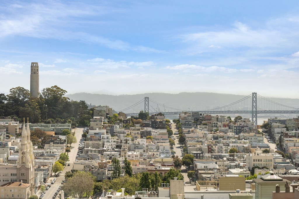 a view of the city and the ben franklin bridge