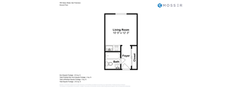 Floor Plan - 765 Geary St Unit 106 - Studio - San Francisco Apartments for Rent