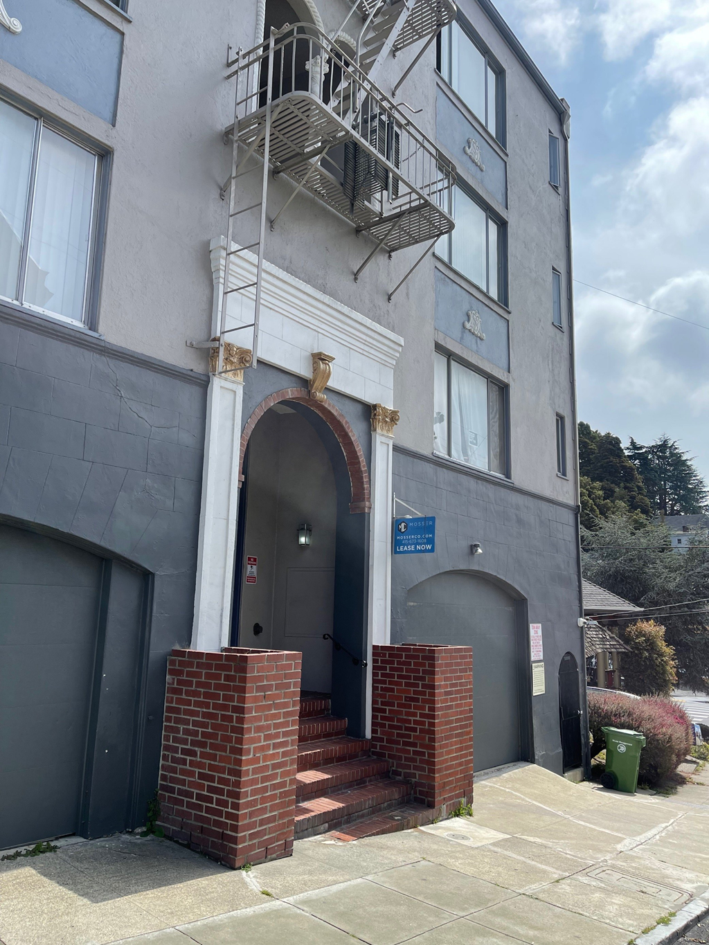 a building with a fire hydrant on top of it
