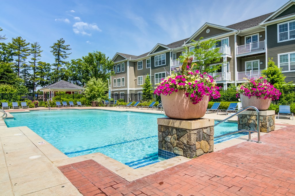 take a dip in the resort style pool