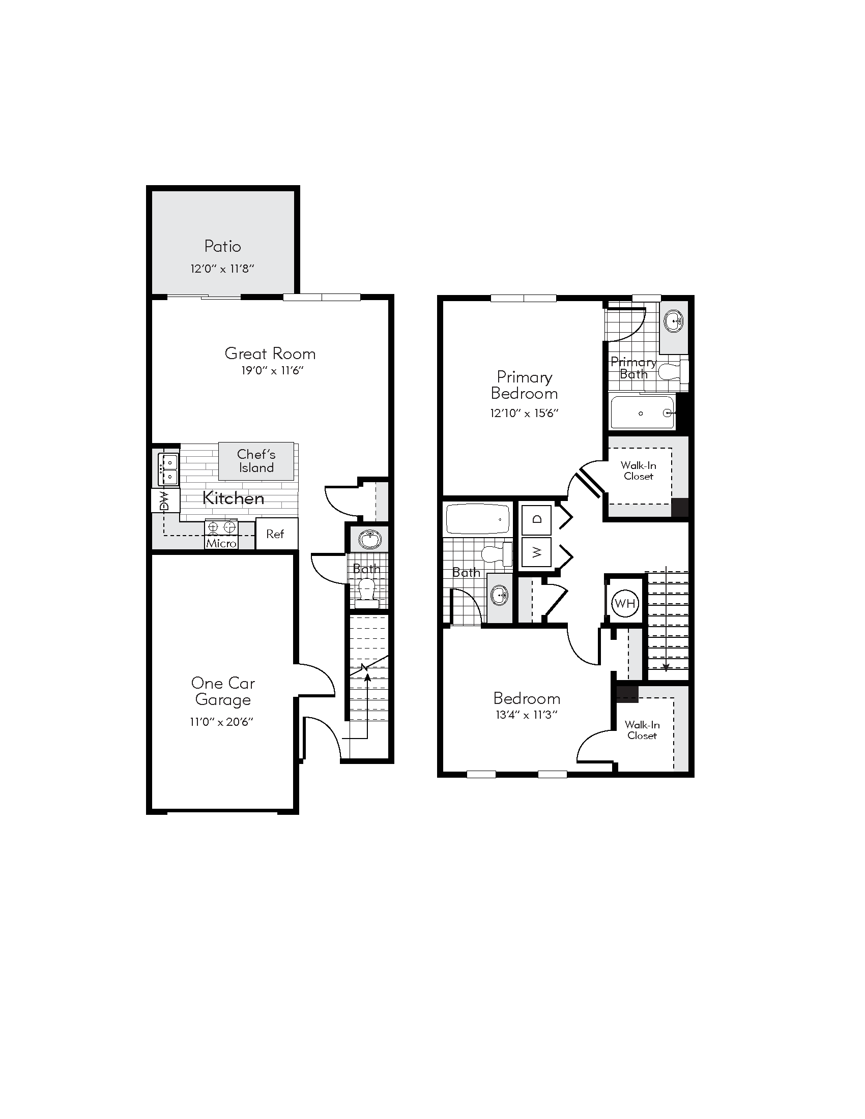 townhome floor plan image