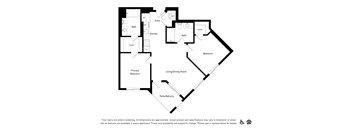 a floor plan of a house with different floor levels