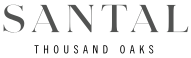 The image displays the word "SANTAL" in large letters with "THOUSAND OAKS" written below it in smaller letters.