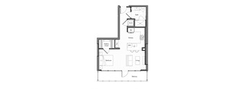 Simone Little Italy Apartments S1 Floor Plan