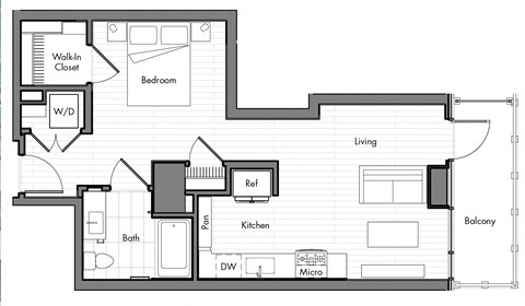 Simone Little Italy Apartments S4 Floor Plan