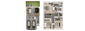 2 bedroom floor plan  the residences at