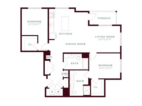 a floor plan of a house with different floors