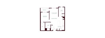 two bedroom floor plan  the residence at