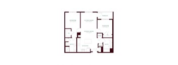 a floor plan of a residence with different floors