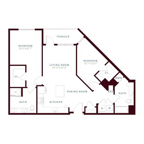 a floor plan of a house with different floors