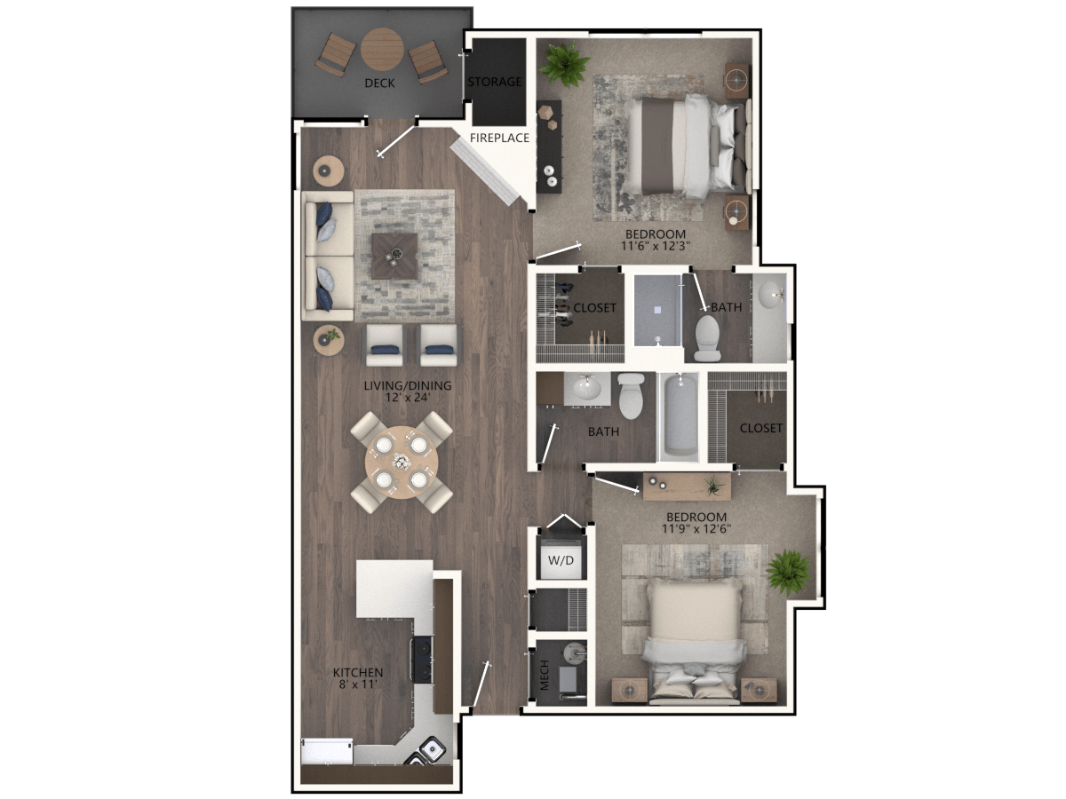 Willow 2 Bedroom