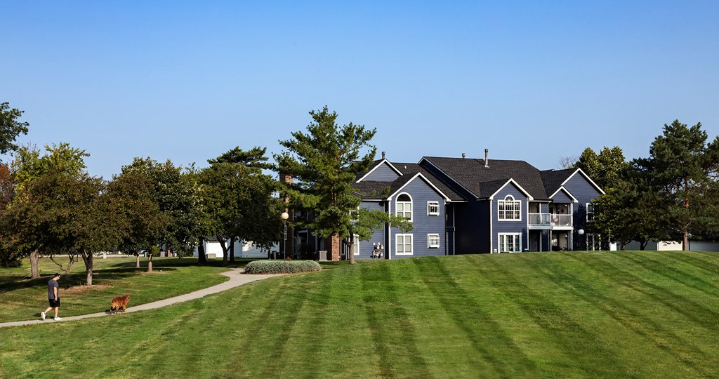 winwood green belt and walking trails connected to apartment buildings