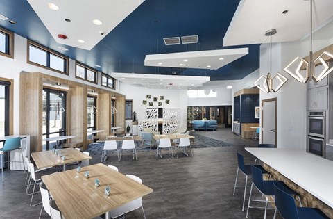 interior community space with variety of seating options