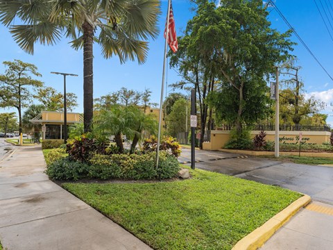 a street with a flag at Cypress Grove, Lauderhill, 33313