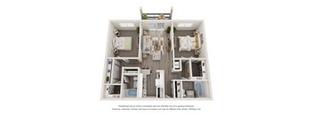 The Flour-de-Lis Floor Plan at Cypress Grove, Lauderhill, 33313