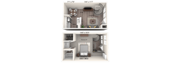 The Catalina Floor Plan at Lakeside Villas, Florida